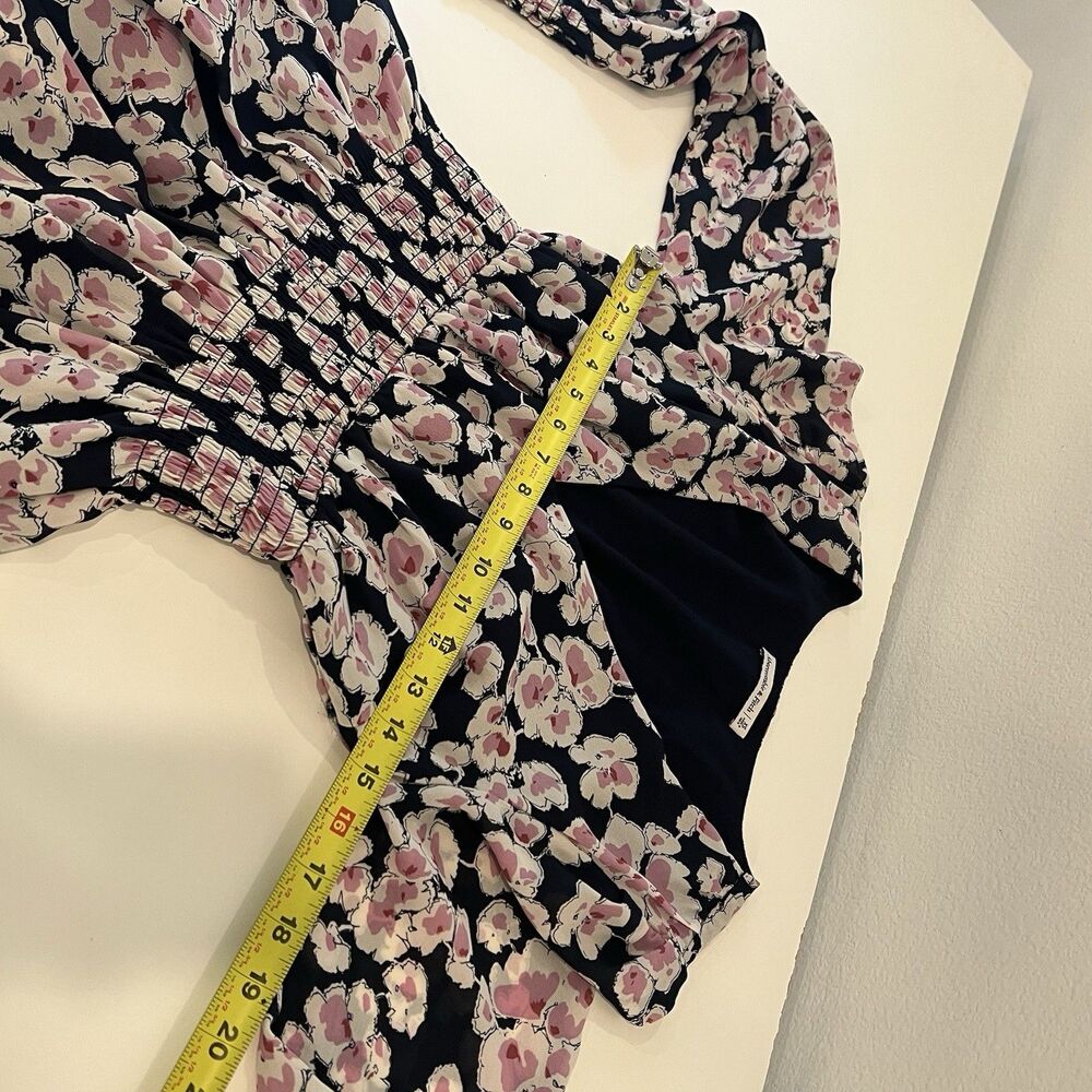 Abercrombie Fitch Babydoll Mini Dress Floral Chiffon XS Party Summer Date Night - Picture 8 of 9